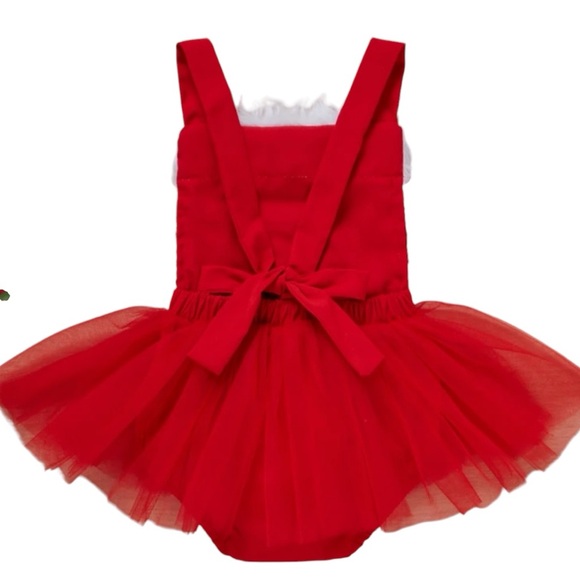 Red One Piece Santa romper - Picture 2 of 8